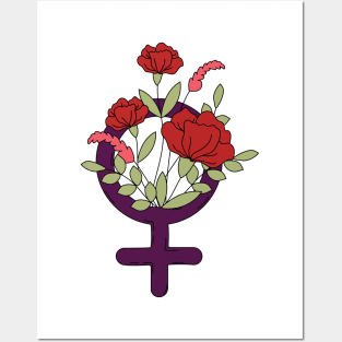 Feminist Flowers Posters and Art